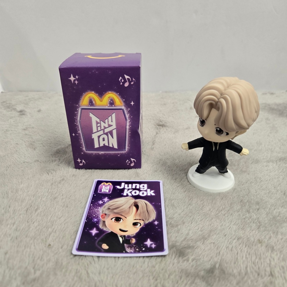 McDonalds TinyTAN Jung Kook BTS Collectible Figure with Box and Card 2024